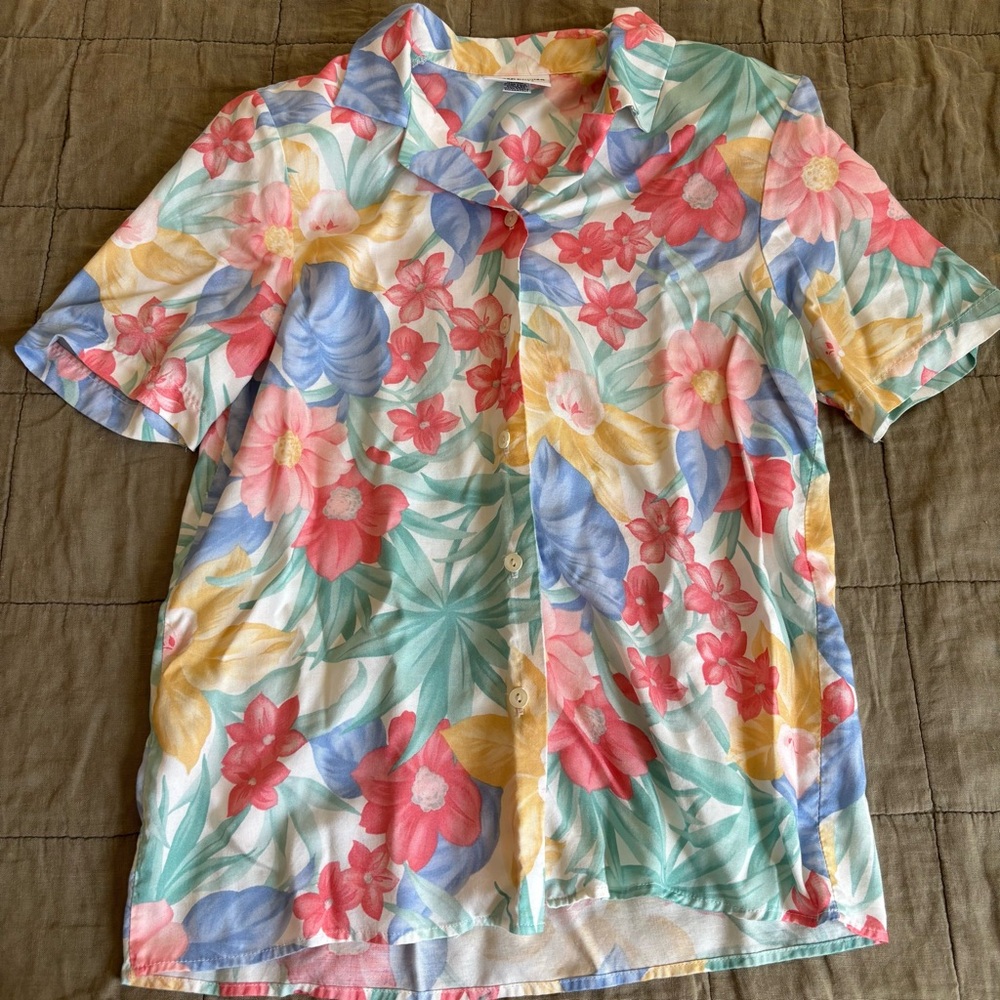 Alfred Dunner Multicolor Floral Blouse